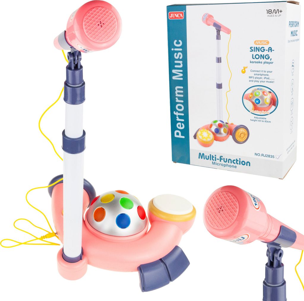 Karaoke-Mikrofon Auf Stativ Discokugel Mp3 Für Kinder Produktbild 