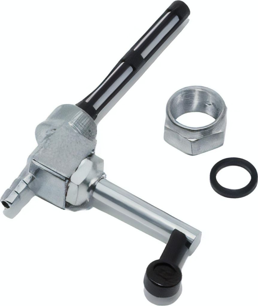 Kraftstoffhahn / Benzinhahn speziell mit langem Hebel für Simson KR51/1, KR51/2 Schwalbe, SR50, SR80, KR51