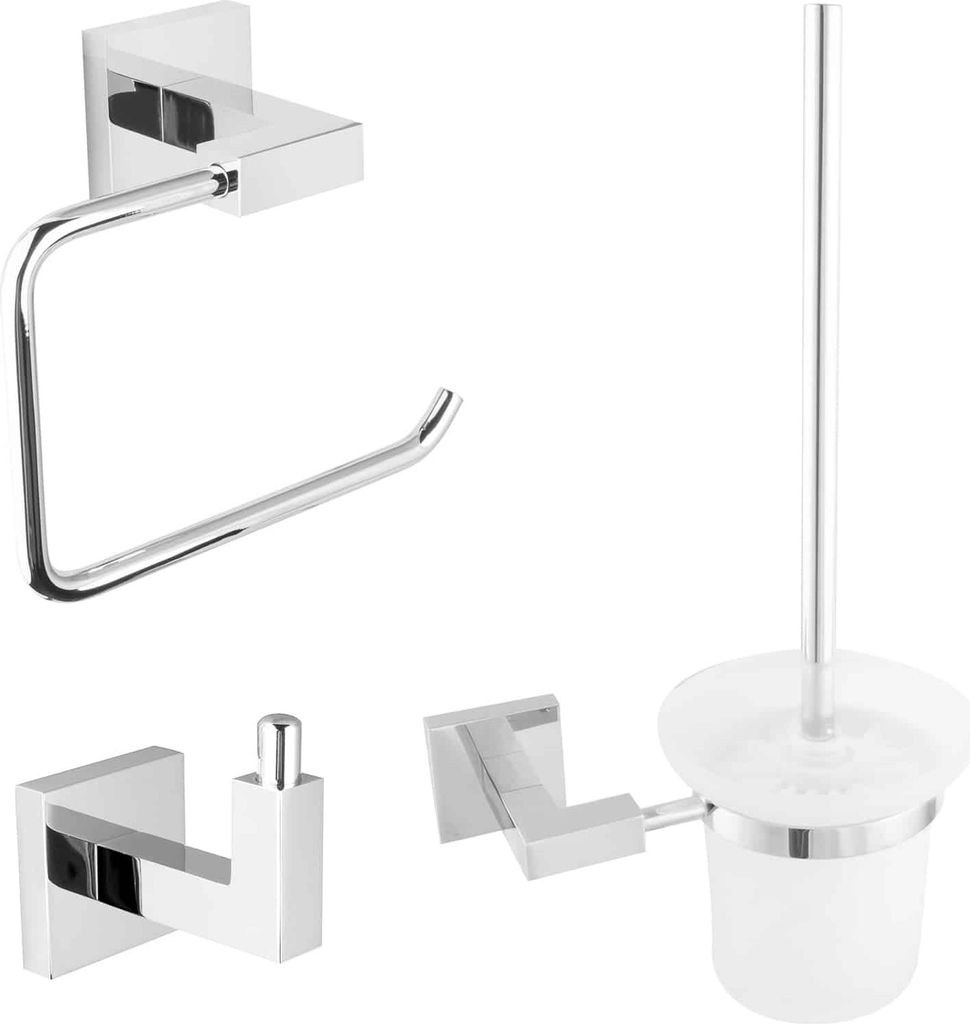 PaulGurkes Set WC Bürste Haken Wc Papierhalter