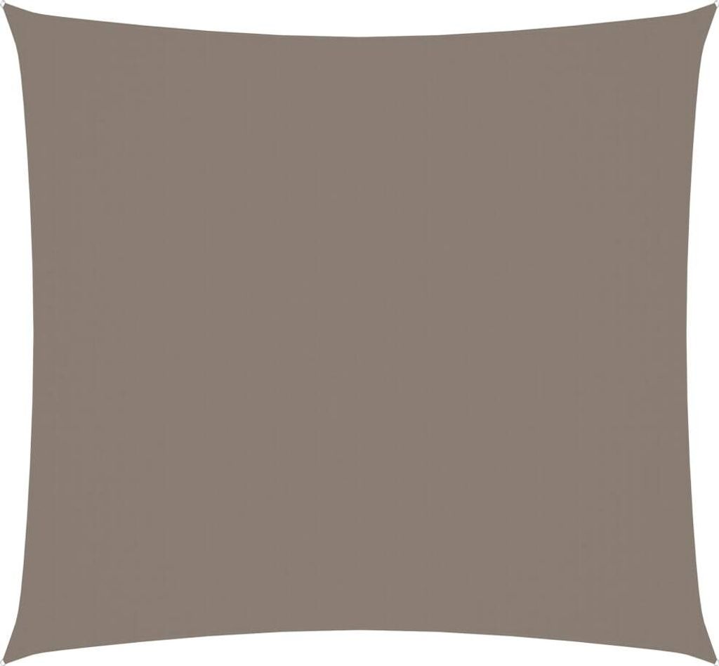 The Living Store Sonnensegel Oxford-Gewebe Quadratisch 2x2 m Taupe