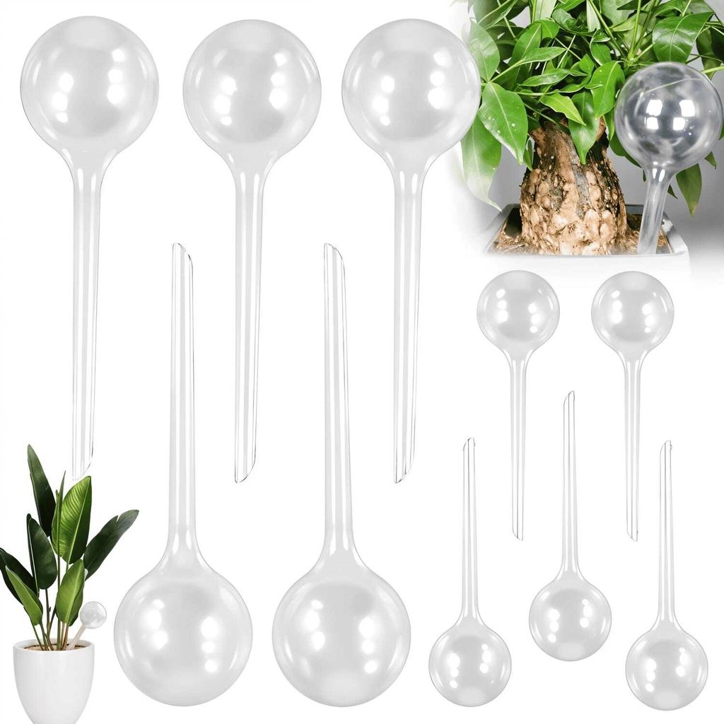 Gießkugeln für Blumen und Pflanzen, FLOWER POWER Spenderset mit 10 Stück.