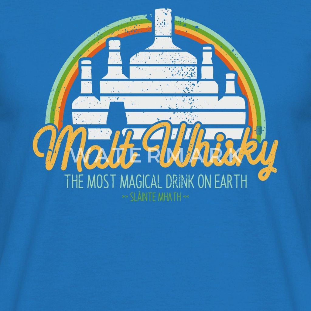 Spreadshirt Malt Whisky Für Whisky-Fans Männer T-Shirt, Produktbild 