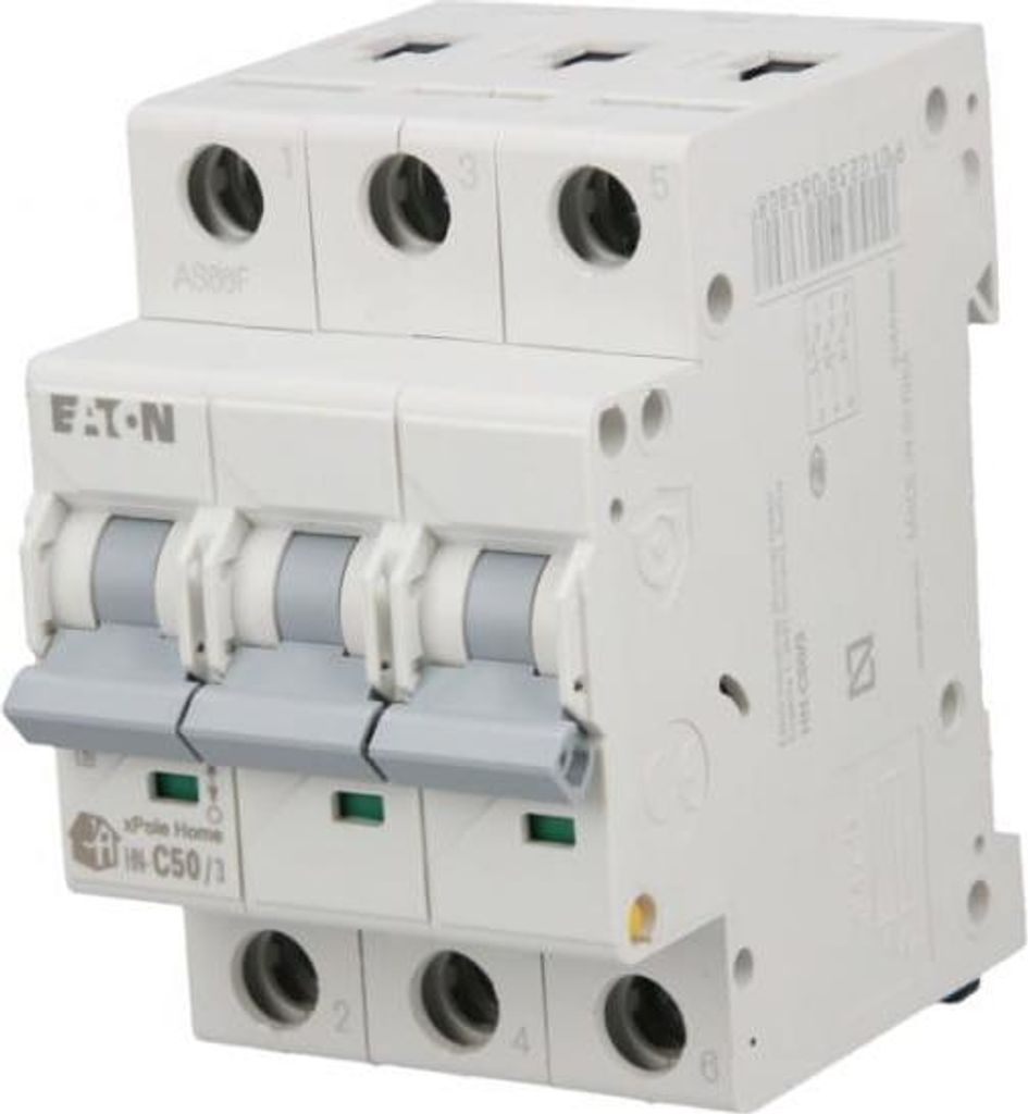 Wyłącznik nadprądowy 3P C 50A 6kA AC 194896 Eaton Zdjęcie produktu 