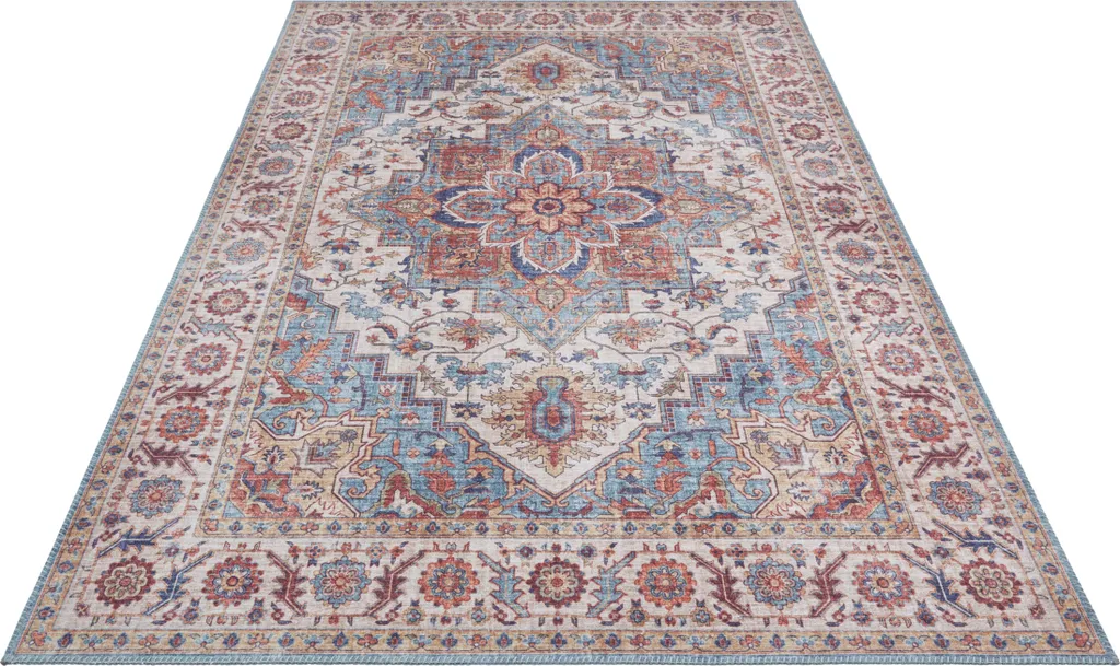 Tapis Anti-Poussière Hanse Home Asmar Anthea Bleu Cyan Robuste et Beau