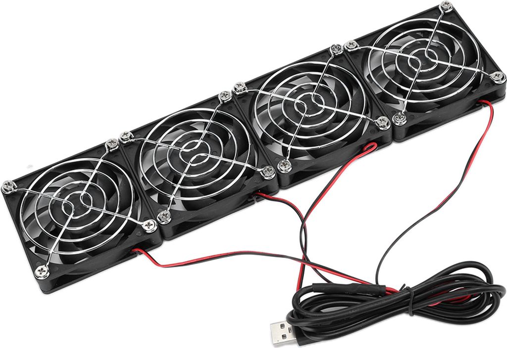 Router-Kühllüfter, 5 V, USB-Stromversorgung, Kühlkörper, ABS für ASUS RT AC5300 R7900 R8000, Computerzubehör