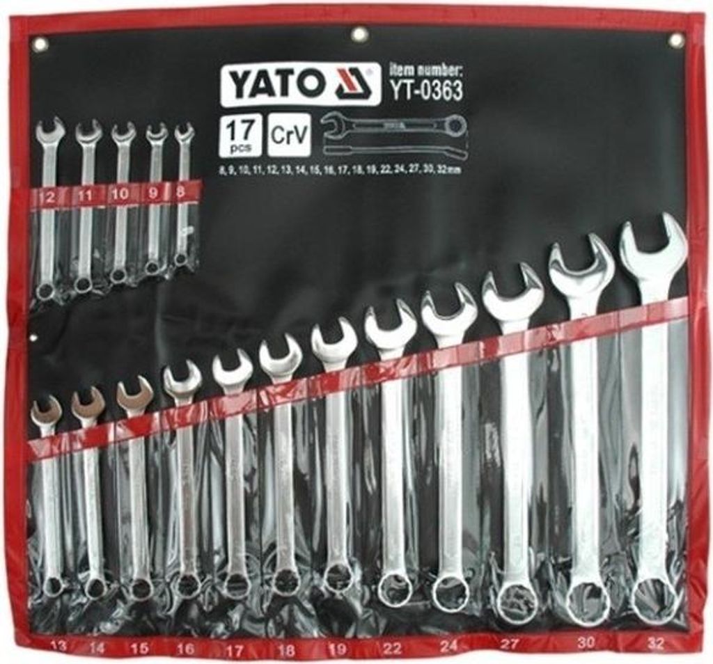 Set di chiavi combinate 8-32 mm da 17 pezzi Immagine del prodotto 