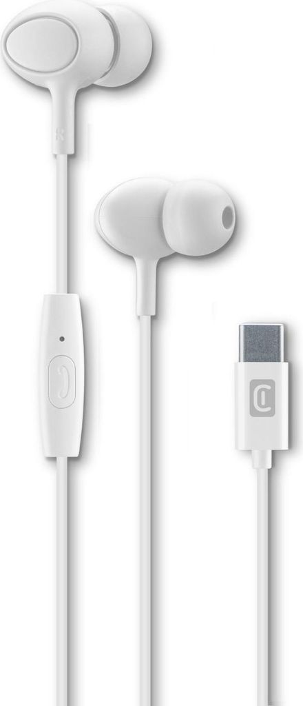 Cellularline CLOUD In-Ear Typ-C Stereo Headset mit Mikrofon - Weiß