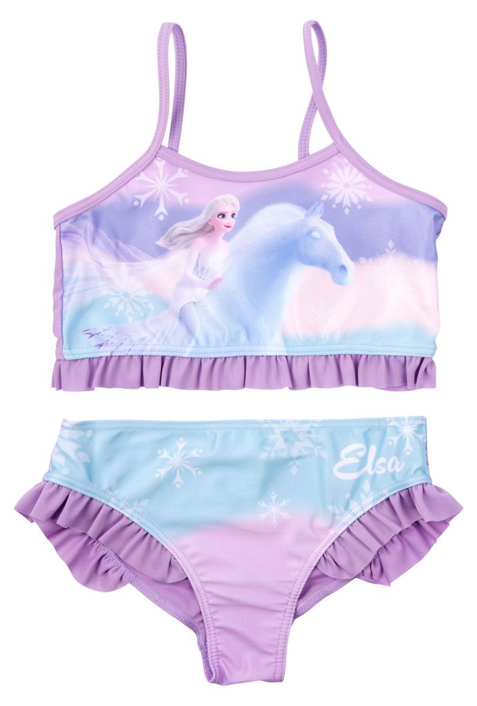 Disney Die Eiskönigin Bikini mit Rüschen für Mädchen - Elsa Produktbild 