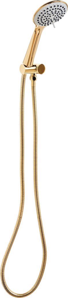 BELIANI Duschkopf mit Brauseschlauch Gold ABS Edelstahl 4 Strahlarten Modern Klassisch Handbrause Set für Badezimmer Dusche