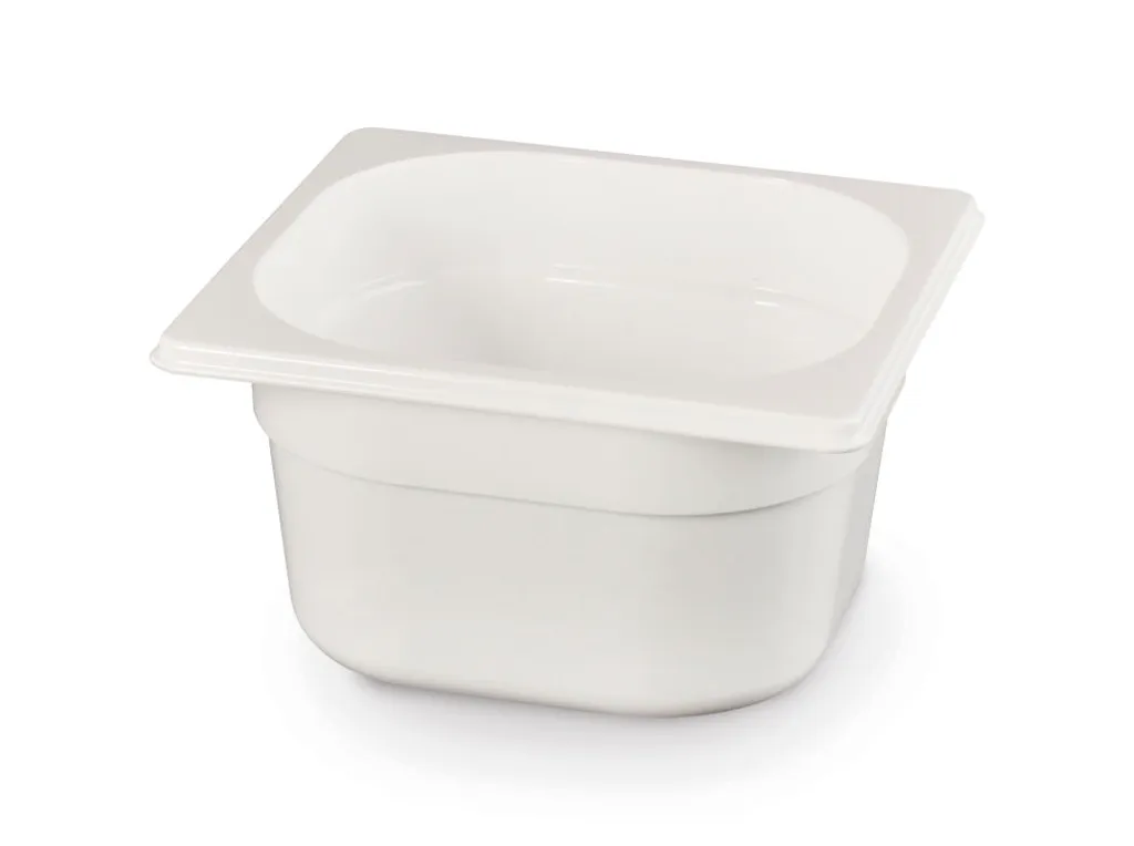 HENDI Contenitore gastronorm 1/6, GN 1/6, 1,6L, bianco, 176x162x(H)100mm