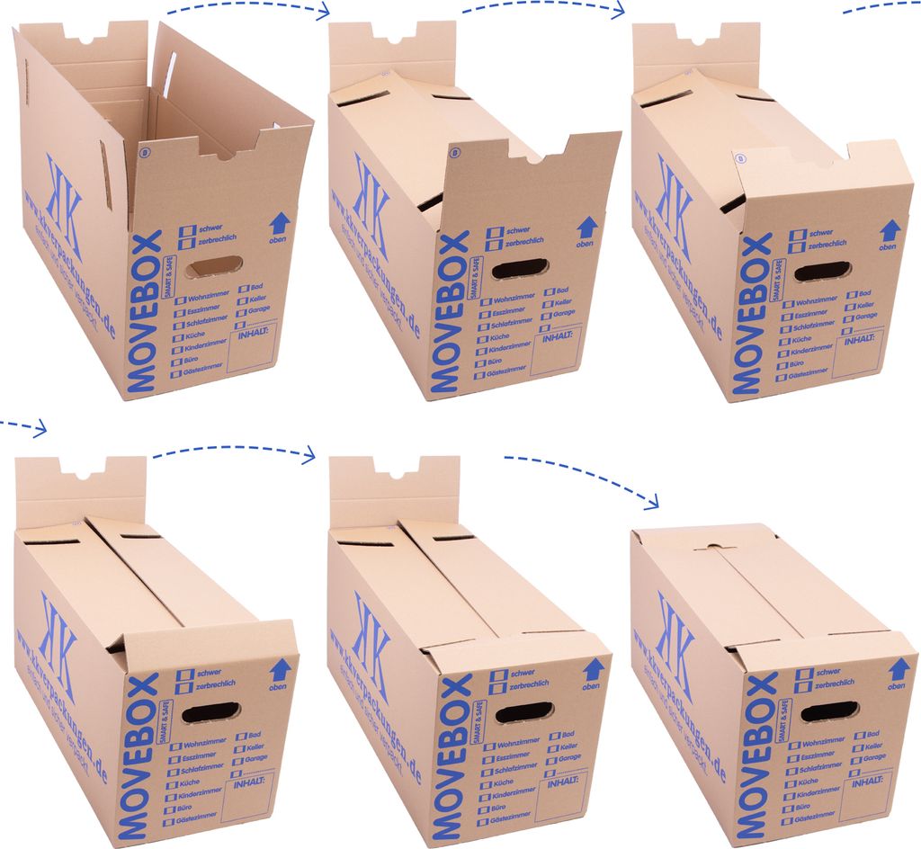 20 Umzugskartons Movebox Smart & Safe 2-wellig 30 kg Produktbild 5