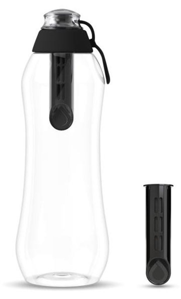 Dafi schwarz Wasserfilter Flasche 0,7l + 2 Filter Produktbild 