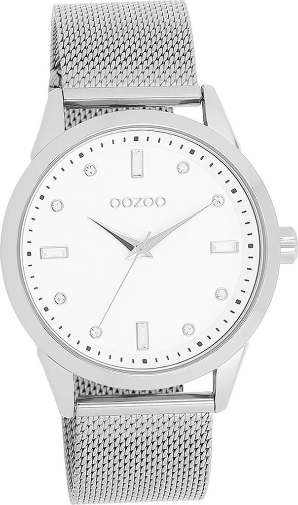 Oozoo Metall Damen Uhr Analog Quarzuhr Armband silber Timepieces D2UOC11280