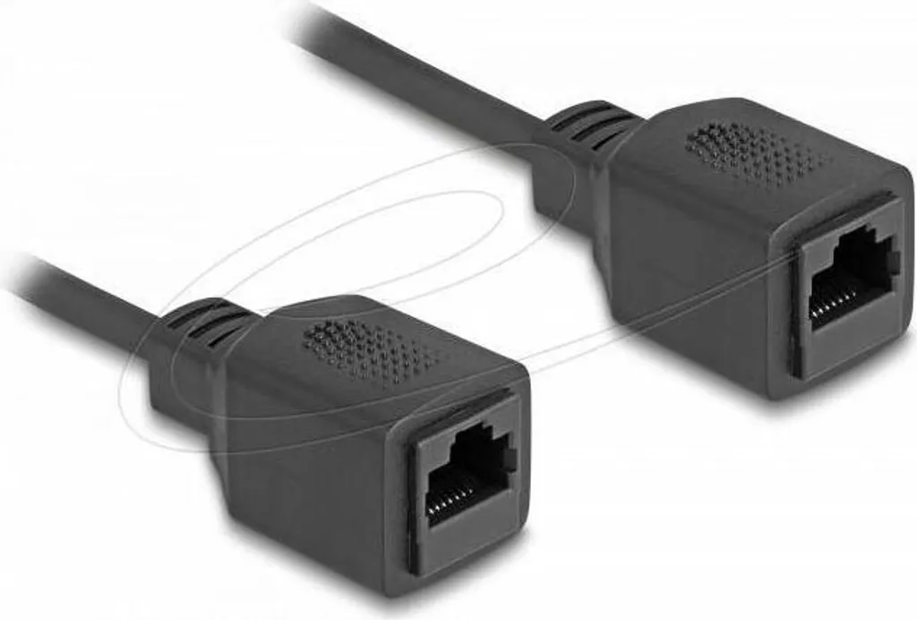 Estensione Rete Delock 90673 Cat.5e RJ45 Spirale 1-3m UTP Nero - 2