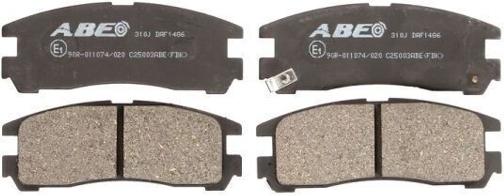 ABE Bremsbeläge Satz Hinten für HYUNDAI ix35 (LM, EL, ELH) C25003ABE