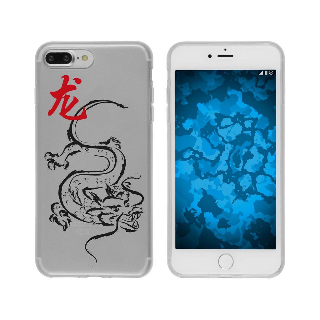 PhoneNatic Case kompatibel mit Apple iPhone 7 Plus / 8 Plus Silikon-Hülle Tierkreis Chinesisch M5