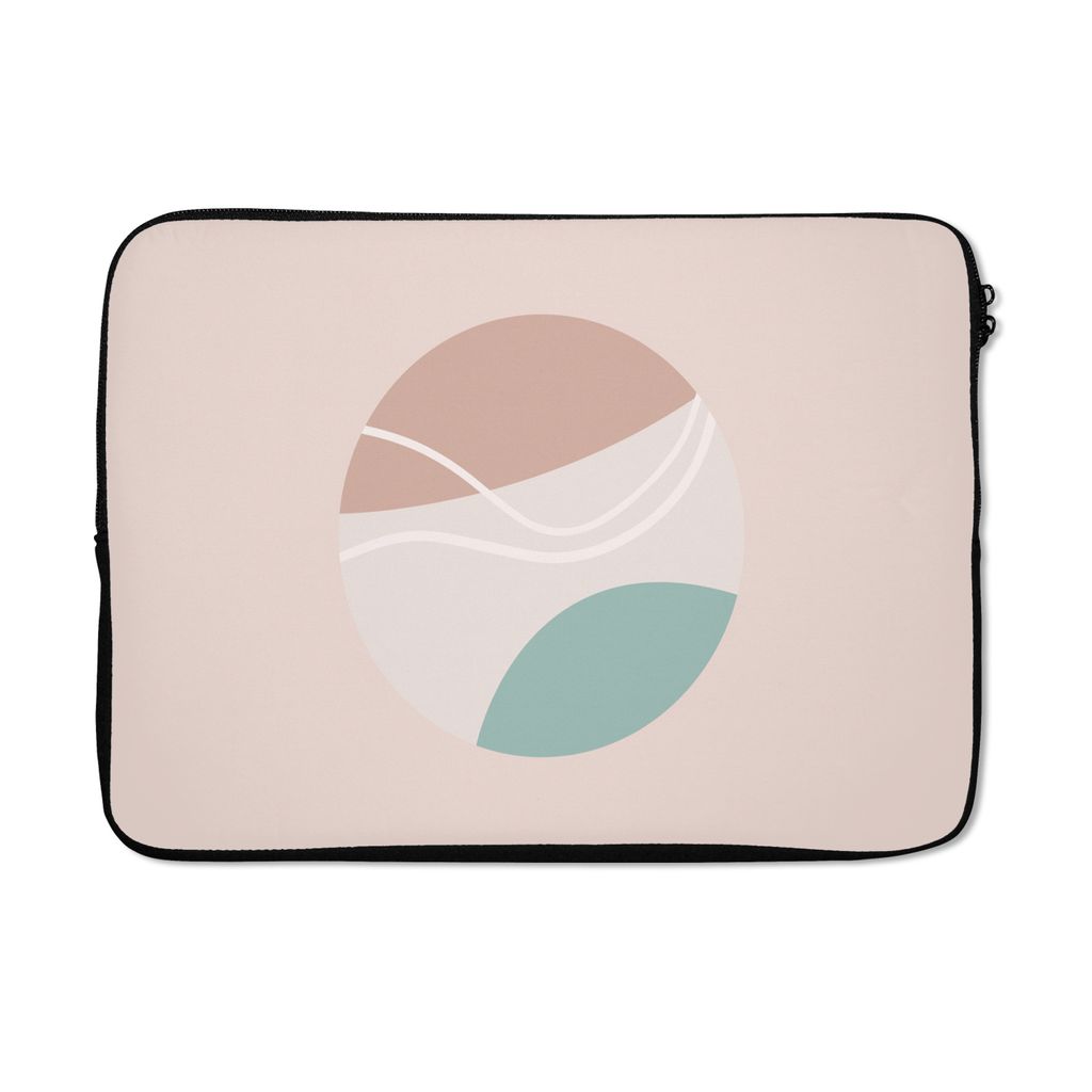MuchoWow Laptop Hülle 14 ZollSommer - Tennisball - Rosa - Blau Laptoptasche - Laptoptasche - Stoßsicher - Schutzhaube