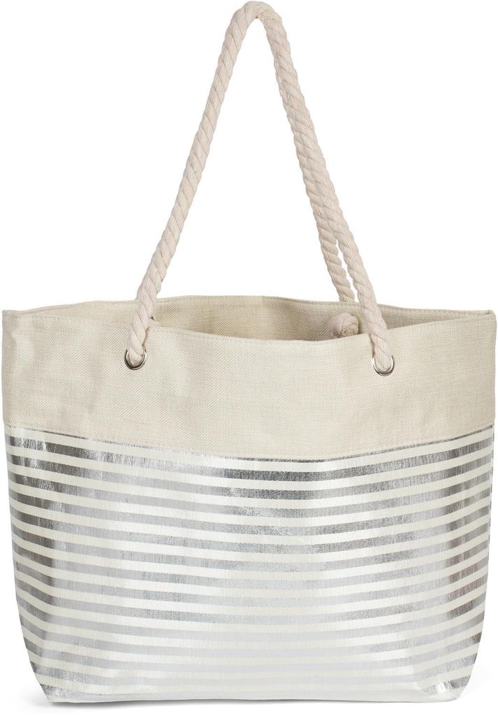 styleBREAKER Damen XXL Strandtasche mit Reißverschluss und Produktbild 
