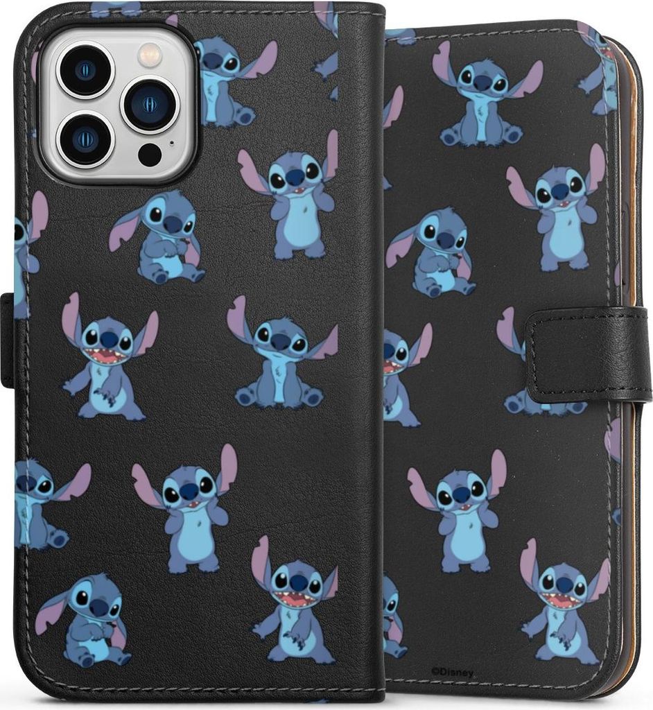 DeinDesign Klapphülle für Apple iPhone 13 Pro Max Handytasche Lederhülle Tasche Disney Offizielles Lizenzprodukt Lilo & Stitch