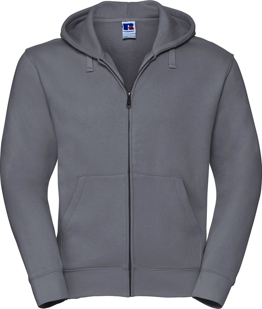 Russell - "Authentic" Hoodie mit durchgehendem Reißverschluss für Herren RW8892 (M) (Grau)
