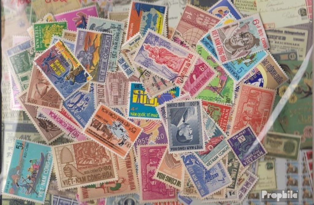 Briefmarken Süd-Vietnam 400 verschiedene Marken