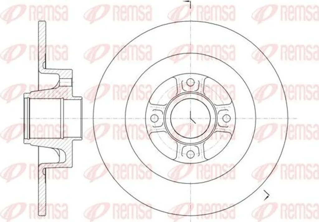 Stopper les vibrations au freinage : Disque REMSA 61047.00 pour Scenic