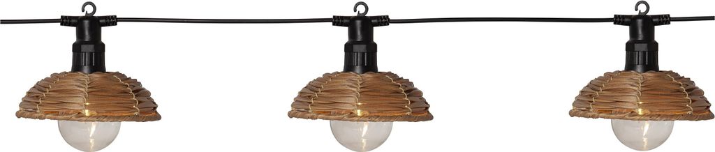 LED Outdoor-Lichterkette ,Cesta Light', Wasserhyazinthen-Optik, Netzbetrieb, natur, 350cm