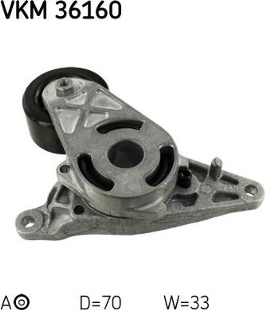 Rouleau Tendeur SKF VKM 36160 Haute Résistance pour Courroie Crantée