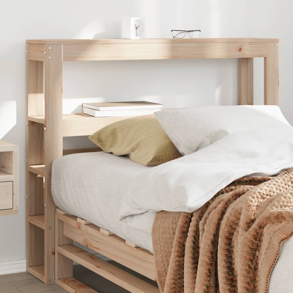 "Rabatt" Bettkopfteil modern - Kopfteil für Bett - mit Ablagen 75 cm Massivholz Kiefer - Kopfteile CC23707