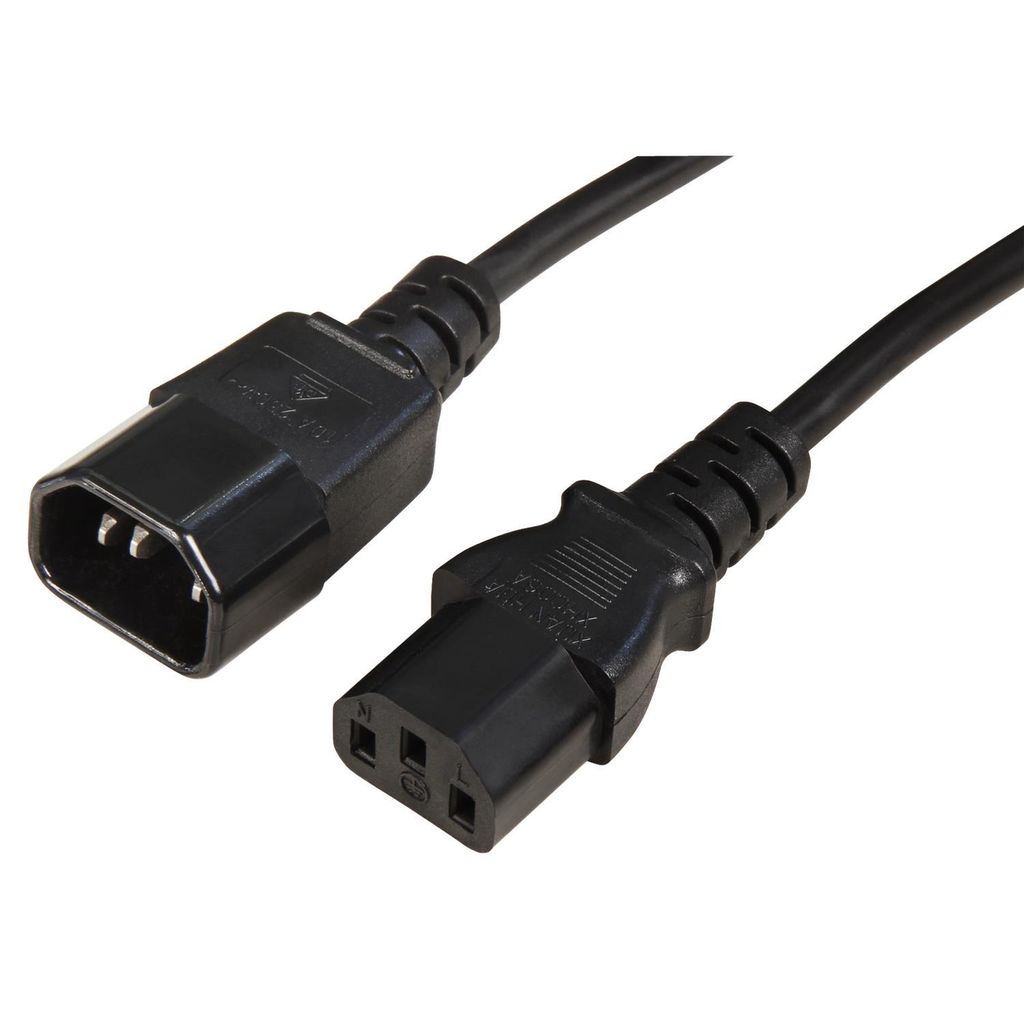 Logilink Power Cord Extension, IEC M/F, 1.80m