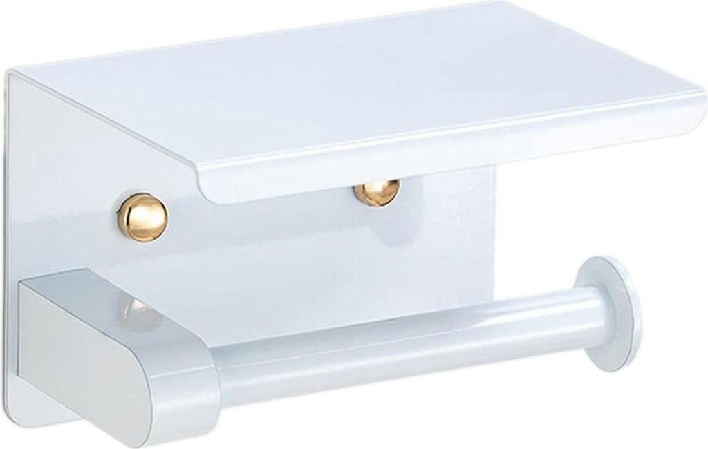 Apt-Papierhalter Mit Ablage, Weiss