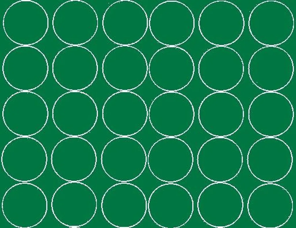 Adesivi rotondi, diametro 7 cm, 30 pezzi, verde opaco