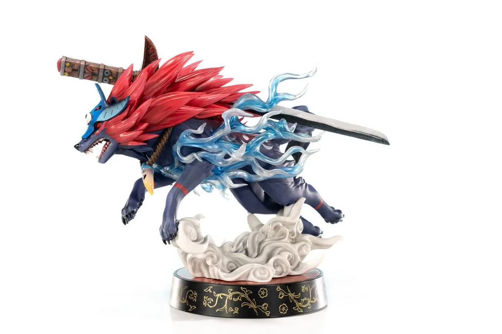 Statue Okami Oki Wolf Form First 4 Figures 21 cm F4FOKAOWST Originale