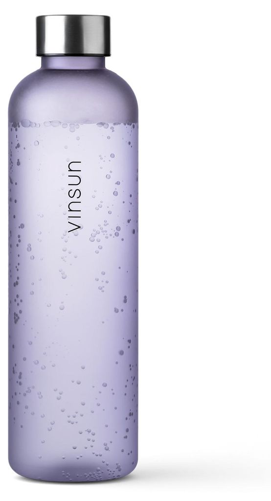 Trinkflasche 650ml Sportflasche Wasser Sprudel Tritan auslaufsicher Lila Vinsun