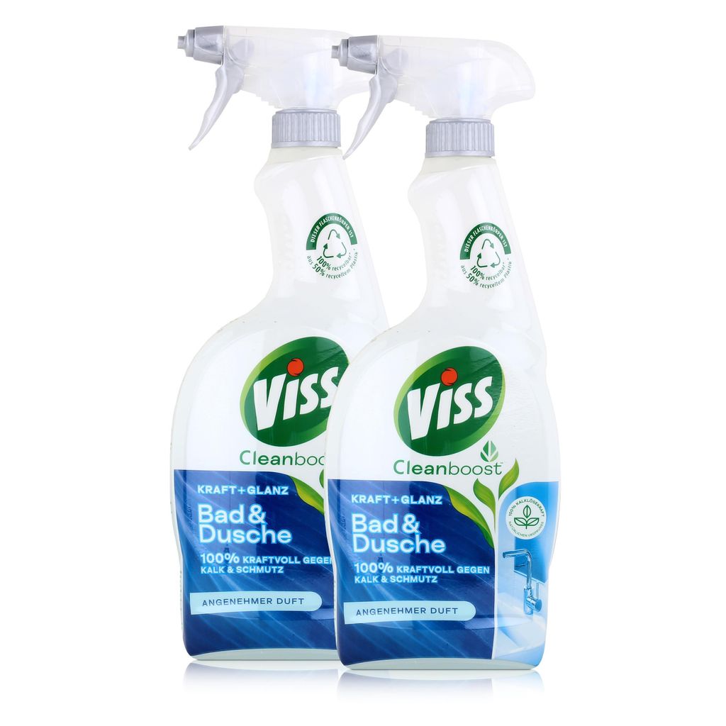 Viss Cleanboost Bad & Duschreiniger 750ml - Badreiniger (2er Pack)