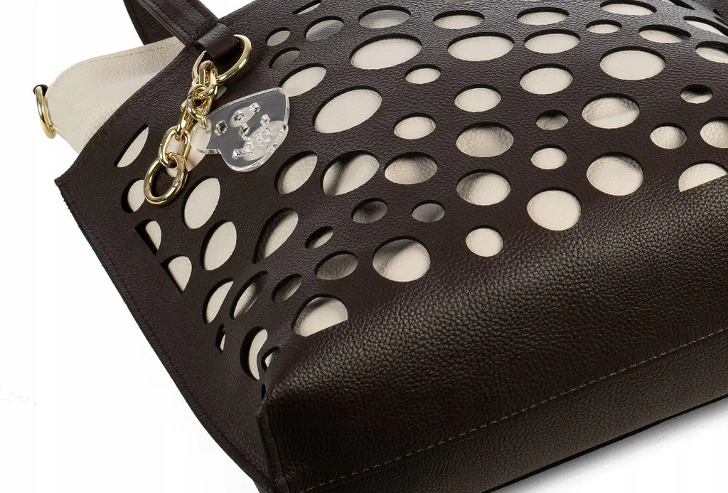 Borsa Laura Biaggi Beige Spaziosa | Ideale per Lavoro e Shopping - 8