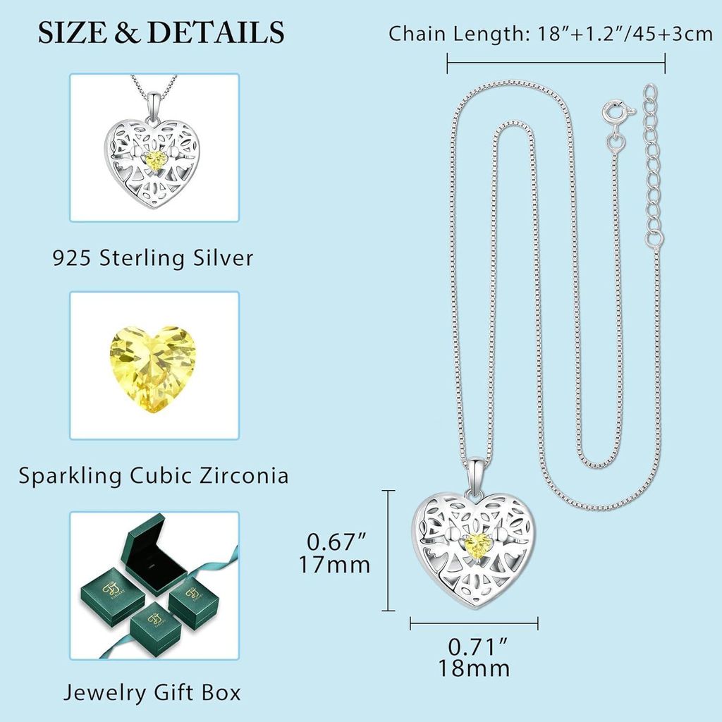 VONALA Collana da donna in argento 925 con ciondolo a forma di cuore, con ciondolo a forma di cane e ragazza, Argento sterling, Cristallo