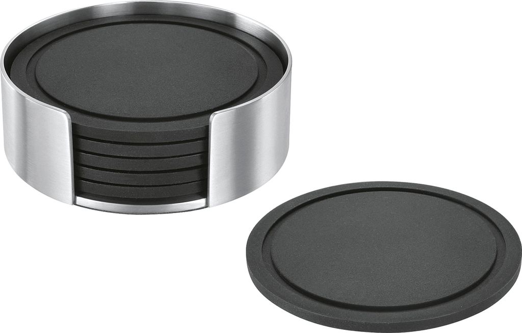Untersetzer 'Vetro' mit Halter 6er Set Produktbild 
