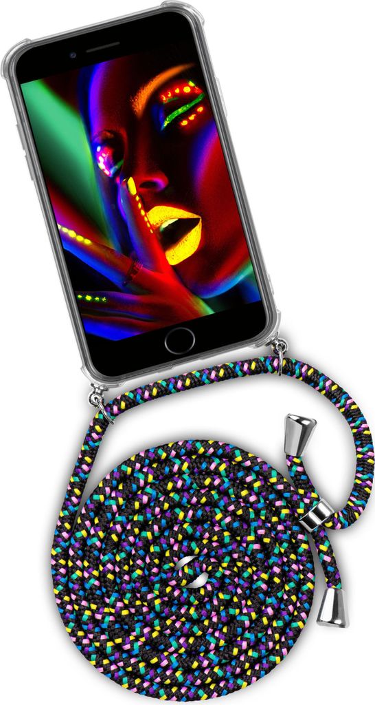 TWIST-Case + TWIST-Cord für iPhone 6S Plus / 6 Plus, Farbe:Night Fever (Silber)
