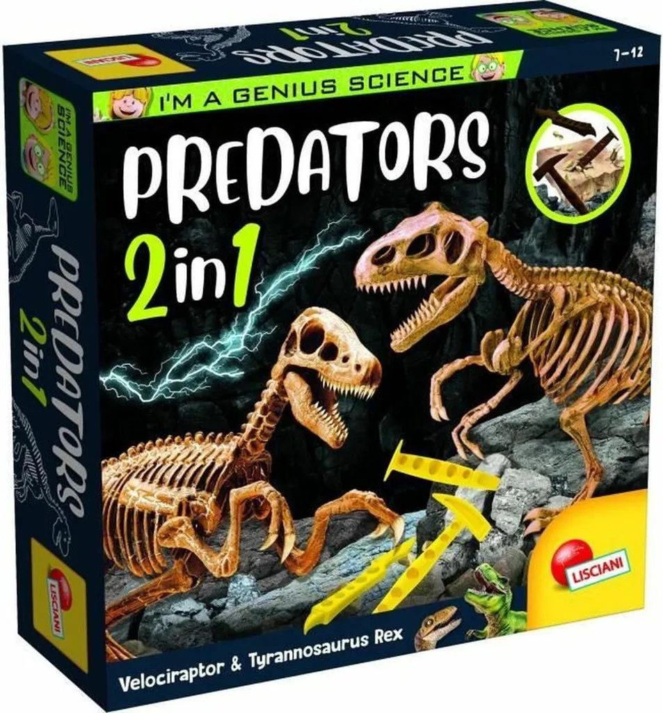 Lisciani Giochi Predators 2 in 1 Jeu Scientifique Éducatif pour Enfants