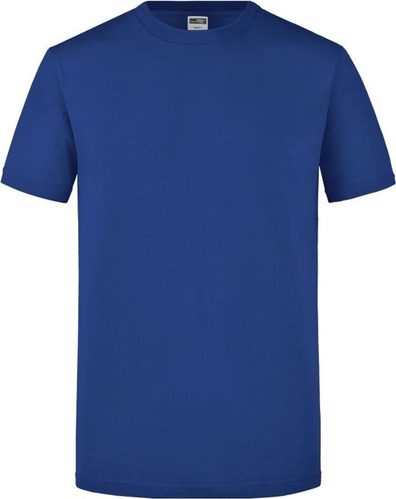 Men's Slim Fit-T Figurbetontes Rundhals-T-Shirt royal, Gr. S