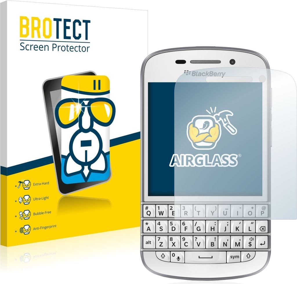 BROTECT Schutzglas für BlackBerry Q10 Schutzfolie Panzer Folie Glas Display Schutz klar