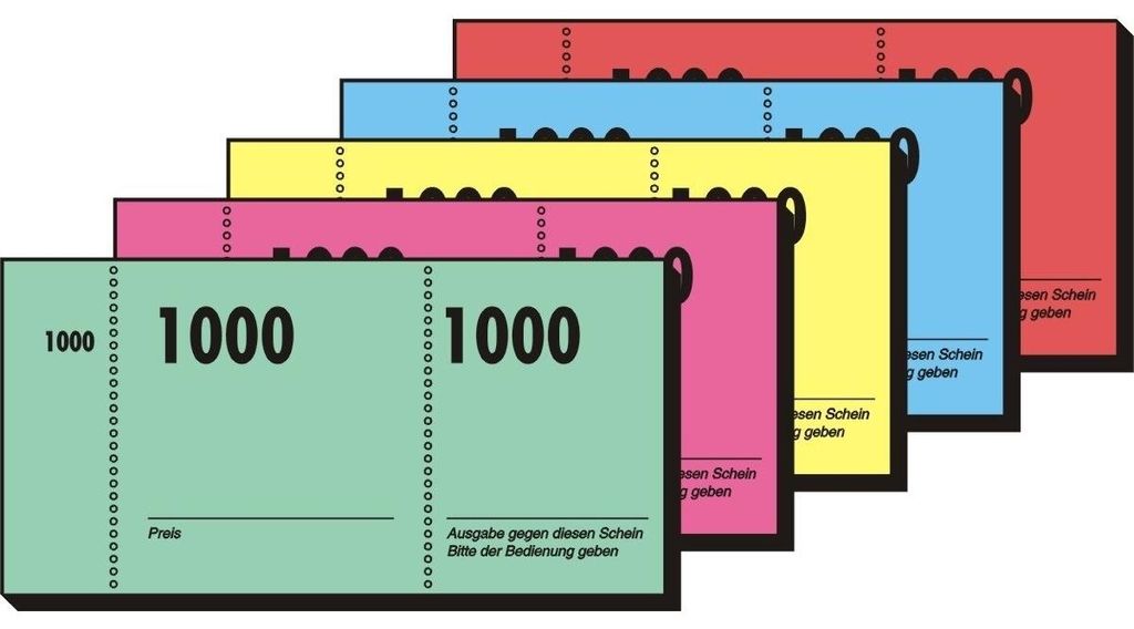 SIGEL GN110 Nummernblock, 10er-Pack, nummeriert 1-1000, Produktbild 