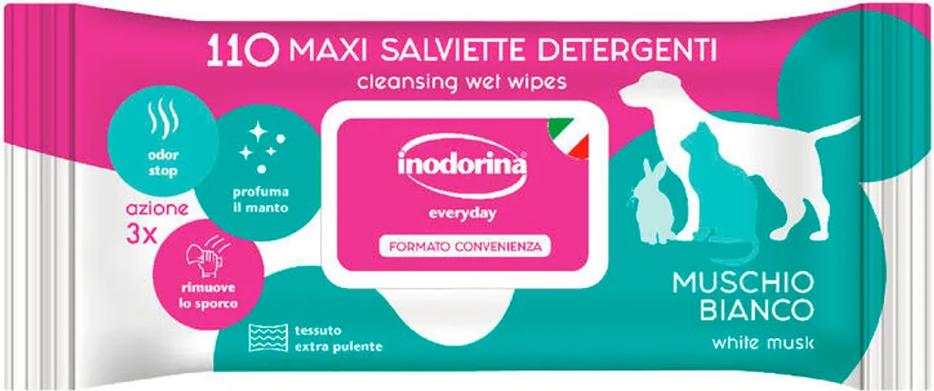 Inodorina 110 Pezzi: Le Salviette Indistruttibili per Cani Avventurosi
