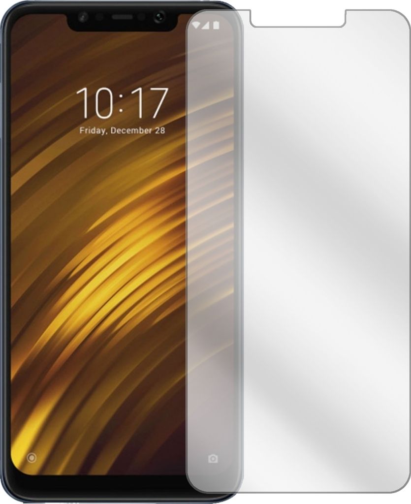 2x Schutzfolie für für Xiaomi Pocophone F1 Displayschutz Folie Displayfolie Klar