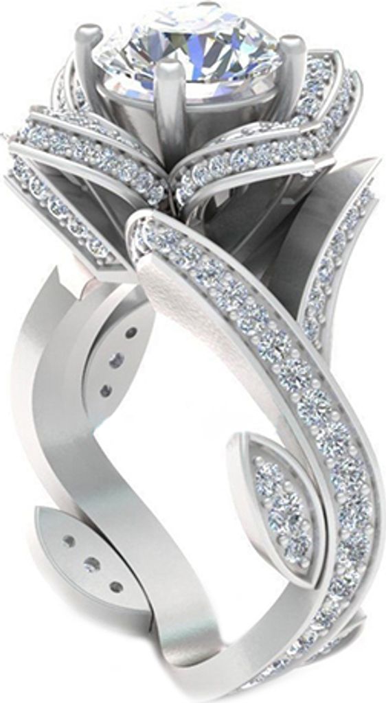 Romantisches Geschenk für Frauen, Hochzeit, Party, Blumenblatt, glänzender Zirkon-Knöchelfingerring-Weiß,US 7