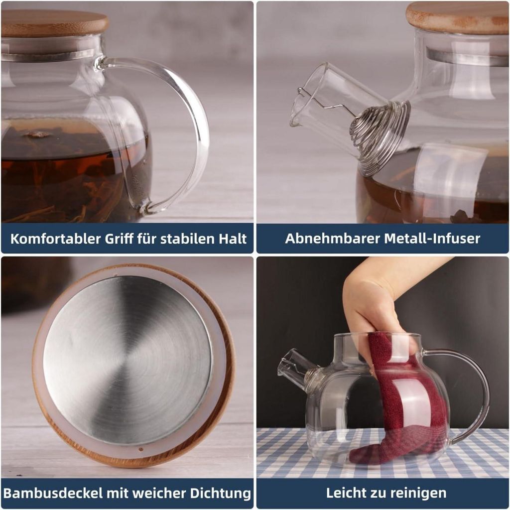 GRADENEVE Hitzebeständiger Ersatz-glasdeckel Für  Produktbild-Vorschau 4