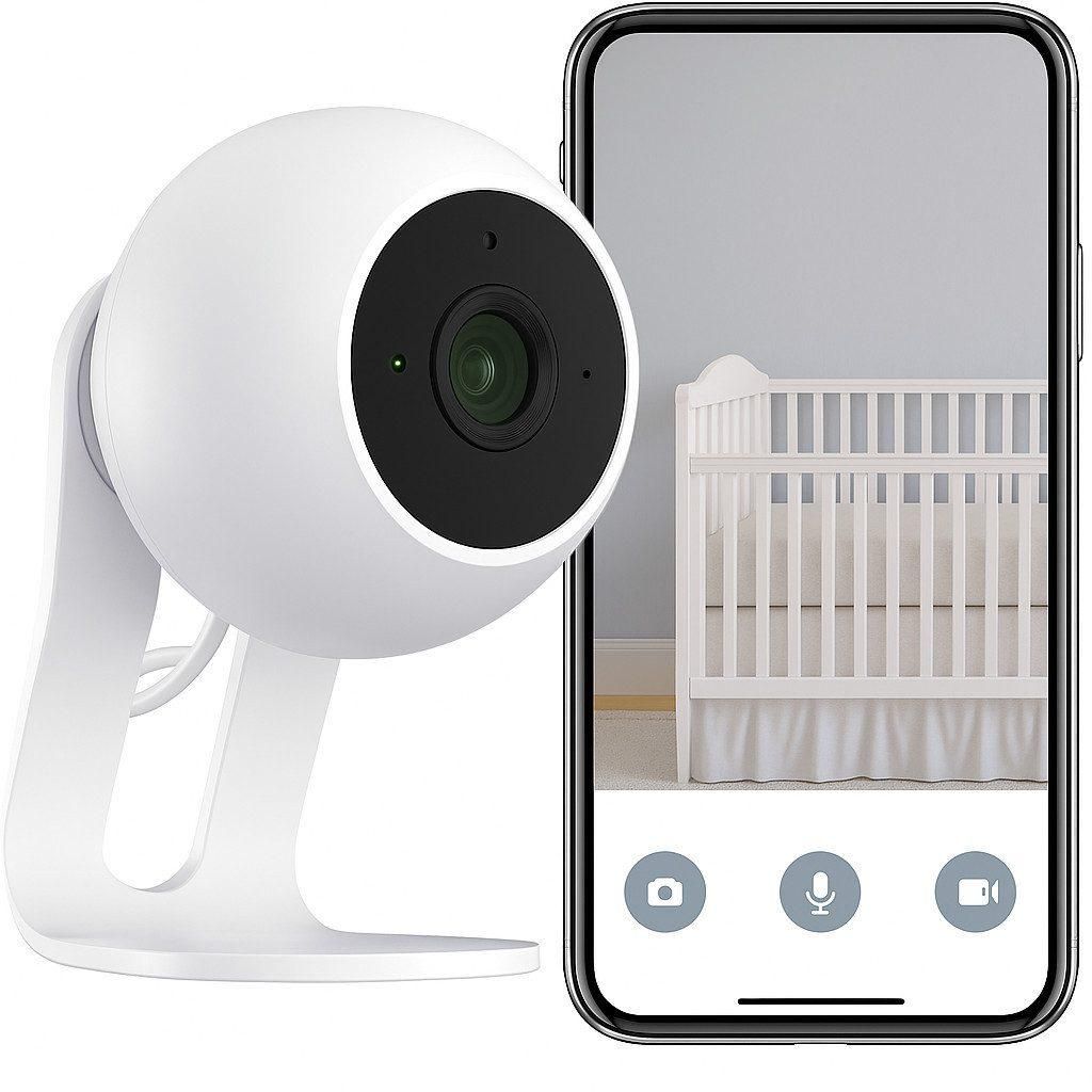 Video-Babyphone 2K HD, 1-tlg., App-Überwachung 24/7, Bewegungserkennung, Zwei-Wege-Audio, flexible Installation, sicher, einfach, Alexa-kompatibel