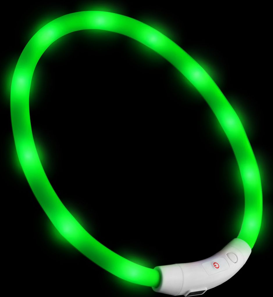 PRECORN LED USB-C Halsband Hund Silikon Hundehalsband Produktbild 