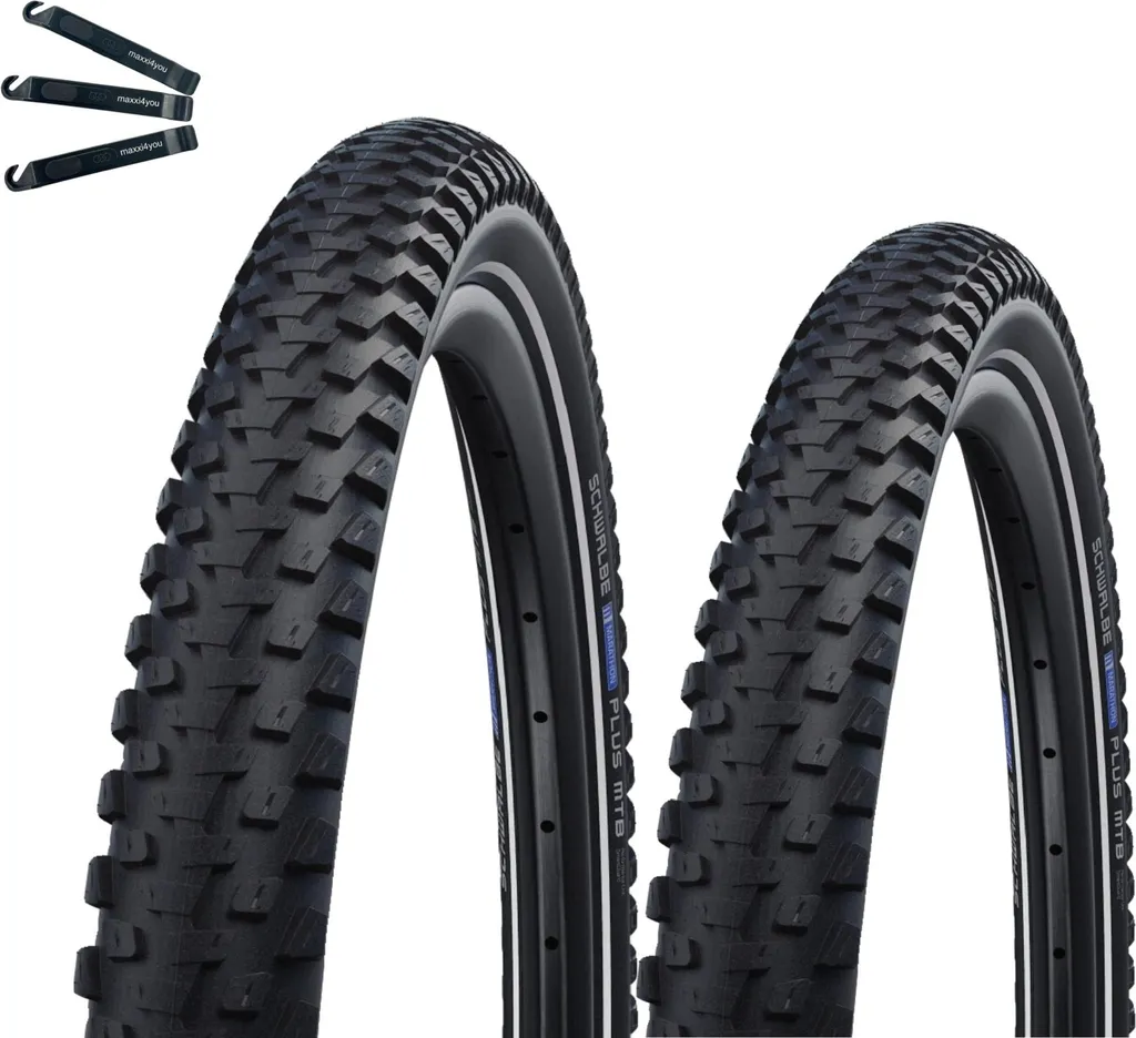 Schwalbe Marathon Plus VTT 27.5x2.60 Smart DualGuard E-50 avec Démonte-Pneu